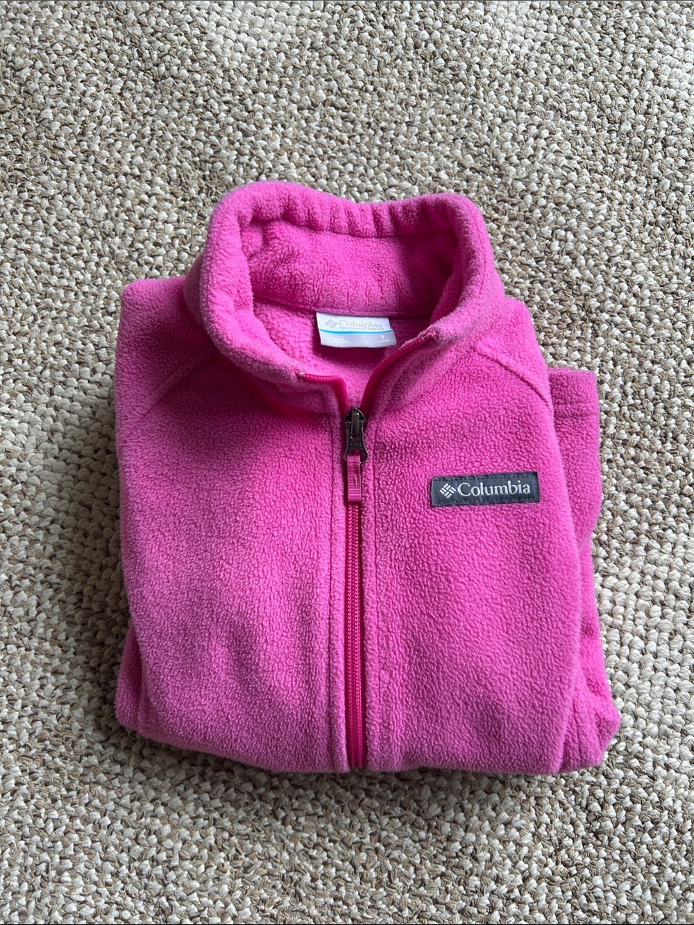 Columbia Pink Full-Zip Fleece